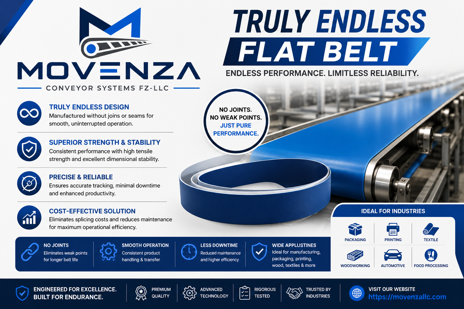 Truly Endless Flat Belt